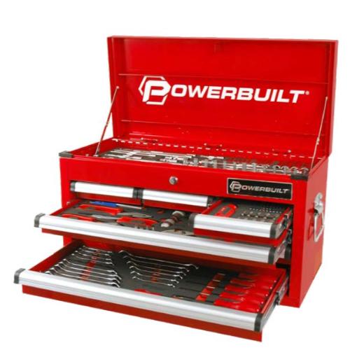 Powerbuilt 189Pc 6Dr Tool Chest & Tools - Red Series