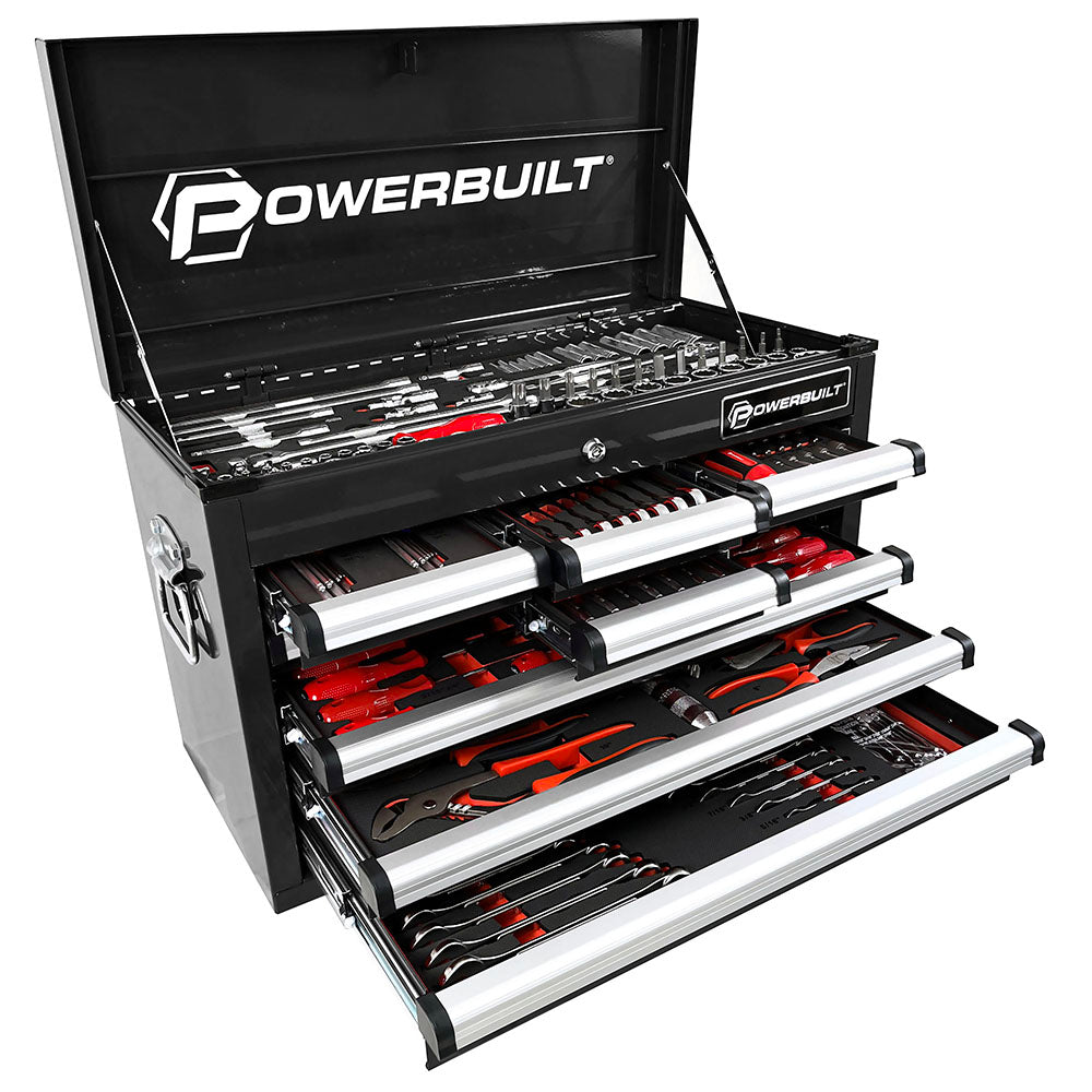 Powerbuilt 248Pc Tool Chest & Assorted Tools - Black