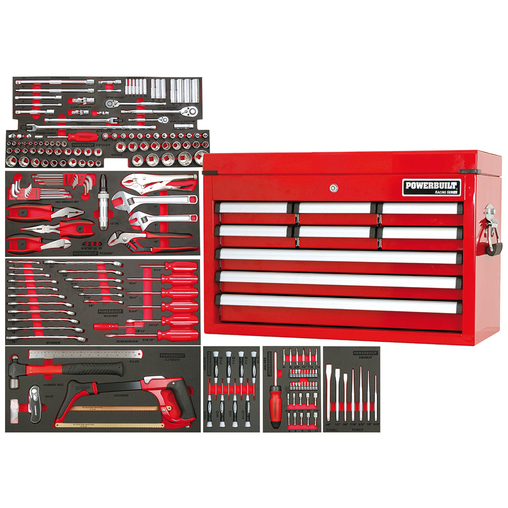 Powerbuilt Tool Chest & Assorted Tools 219Pc