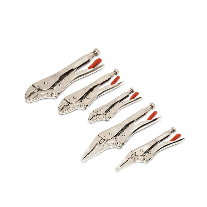 Crescent 5 Piece Curved And Long Nose Locking Plier Set