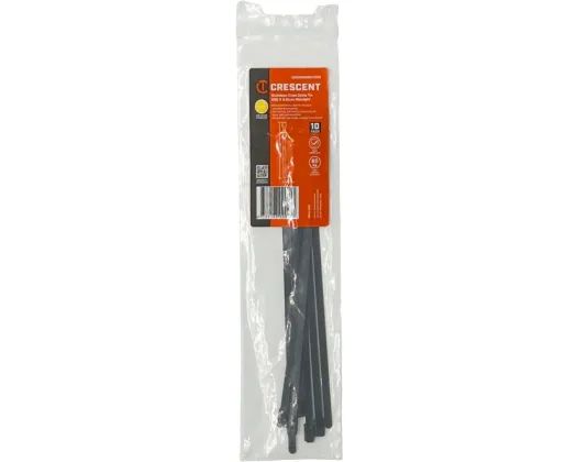 CRESCENT 200MM X 4.6MM FENCING TIES 10PCS MIDNIGHT