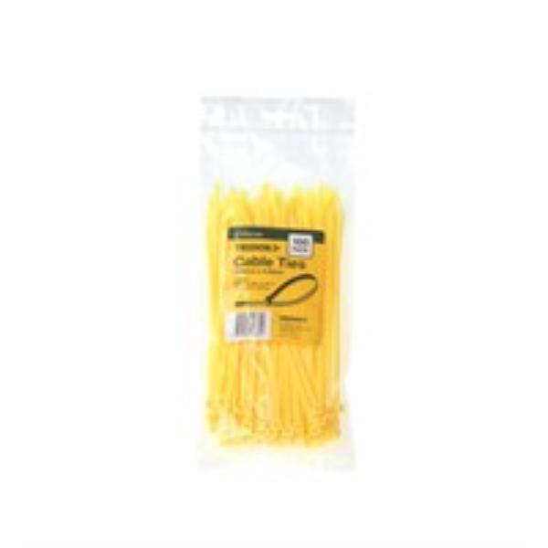 Tridon Cable Tie Yellow 200X 4.8mm Pk100