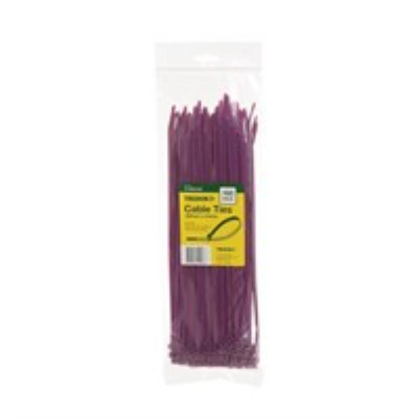 Tridon Cable Tie Purple 300X4.8mm Pk100