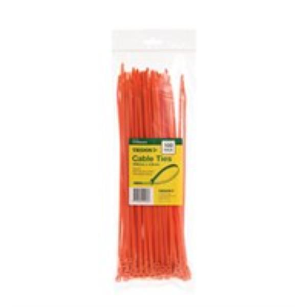 Tridon Cable Tie Orange 300X4.8mm Pk100