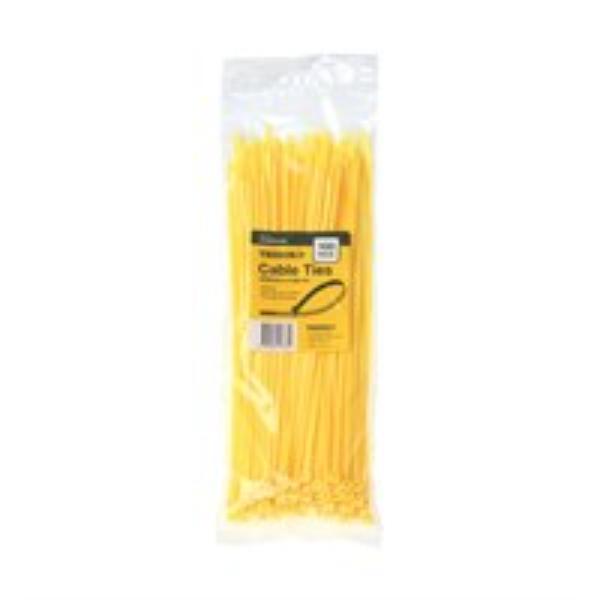 Tridon Cable Tie Yellow 300X 4.8mm Pk100