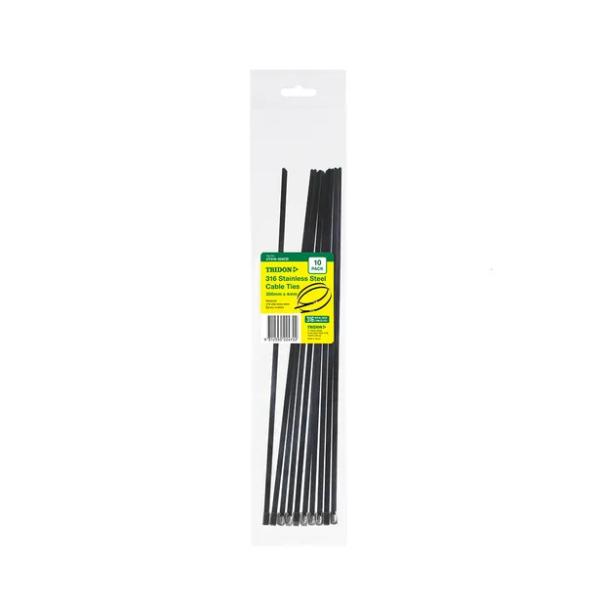 Tridon Cable Tie Ss 316 Blk Coated 300X4mm