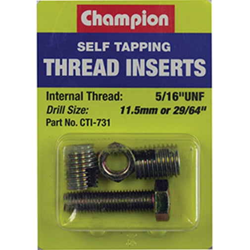 Champion S/Tapp. Thread Insert - 5/16In Unf -2Pk