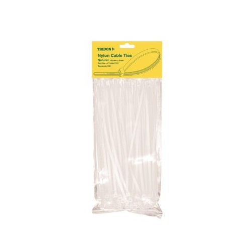TRIDON CABLE TIE NATURAL 912X9MM PK50