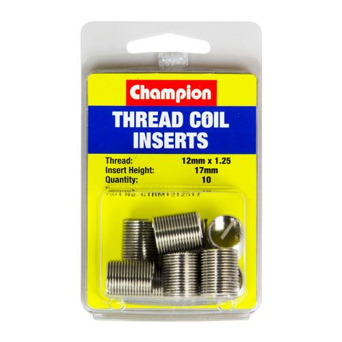 Champion M12 X 1.25 X 17mm Thread Insert Refills -10Pk