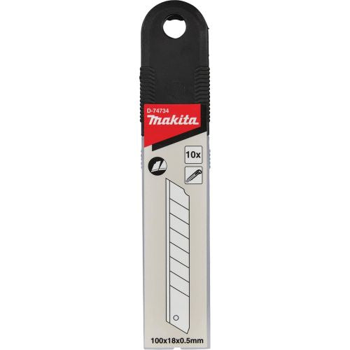 Makita 18mm SNAP OFF KNIFE BLADES 10PK