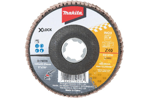 Makita Flap disc 125mm #40 X-LOCK