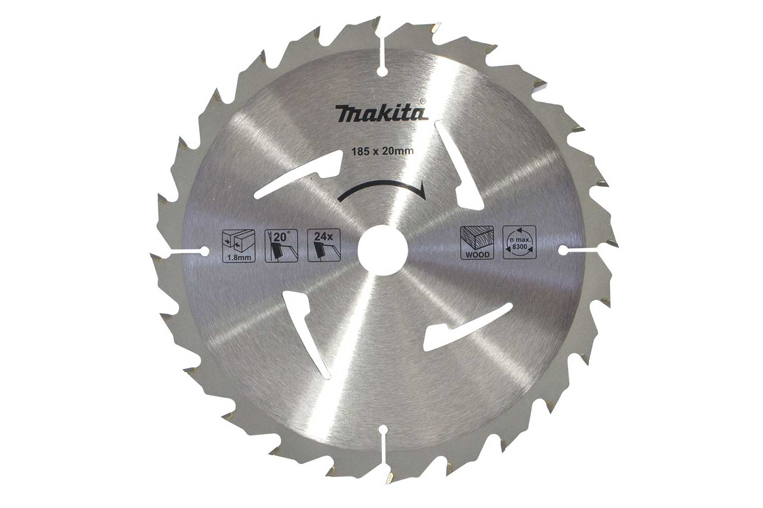 Makita TCT Wood Blade 185mm 24T