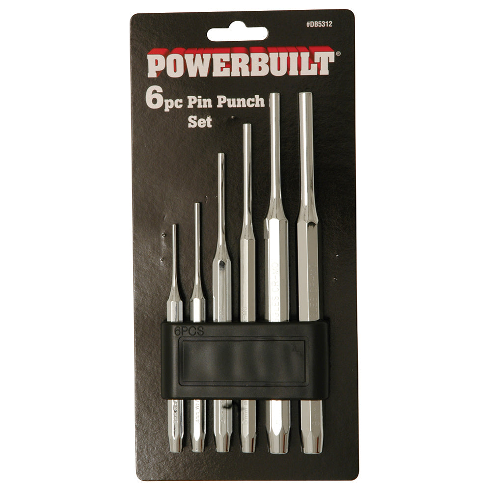 Powerbuilt Parallel Pin Punch Set 6Pc