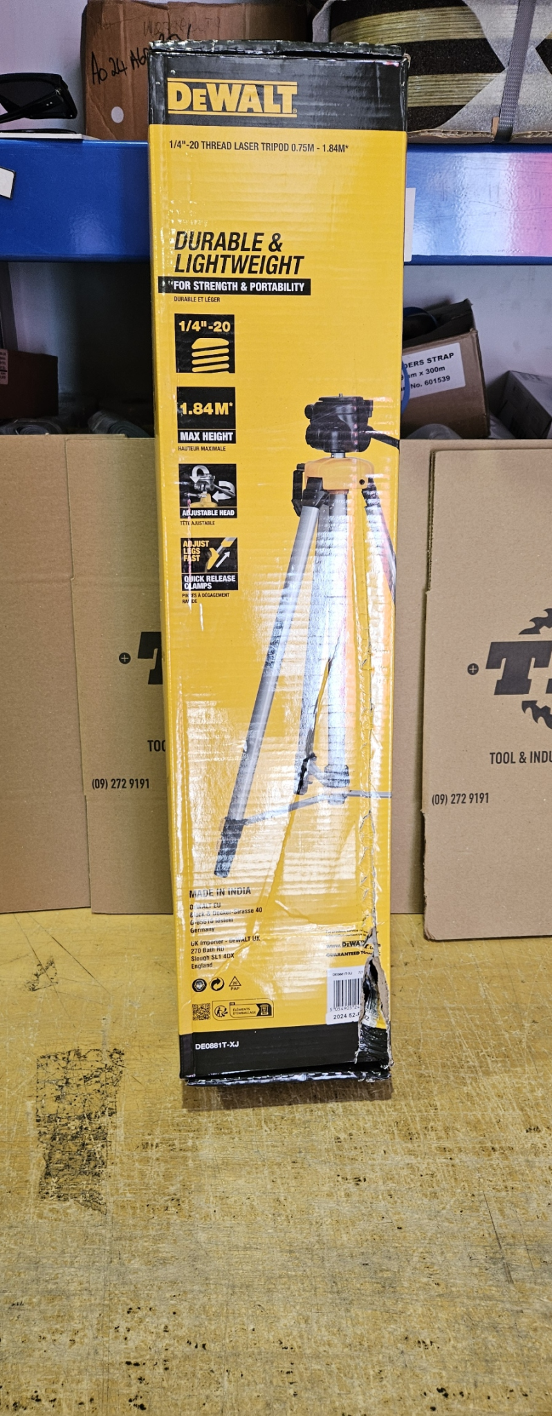 DEWALT LASER TRIPOD LIGHT DUTY 184CM