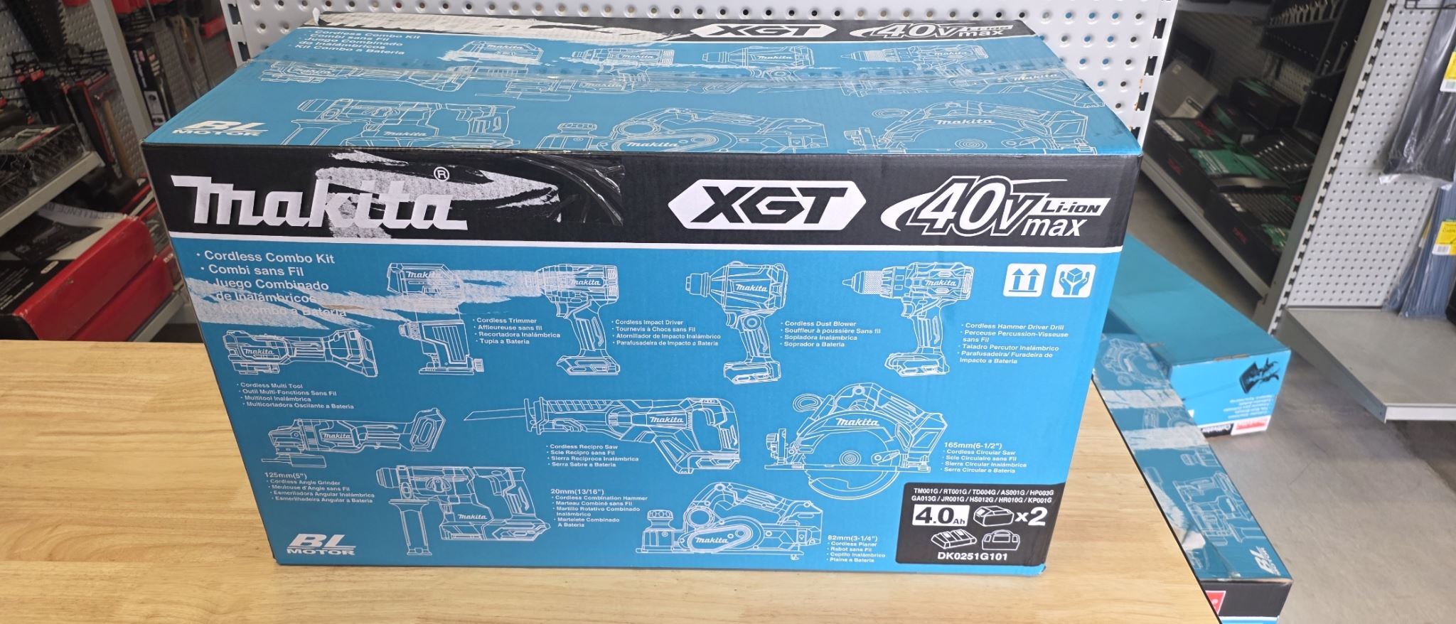 Makita 40Vmax XGT Brushless 10 Piece Combo Kit 2x 4.0AH