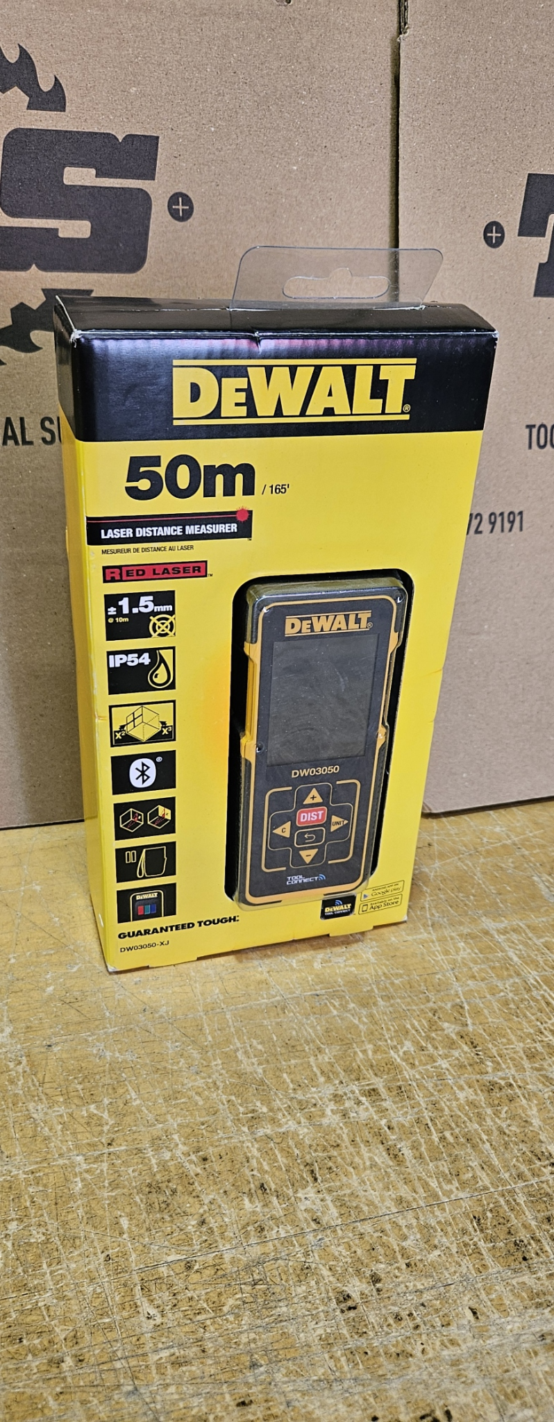 DEWALT 50Mtr Laser Distance Measurer LDM Calculates Lin