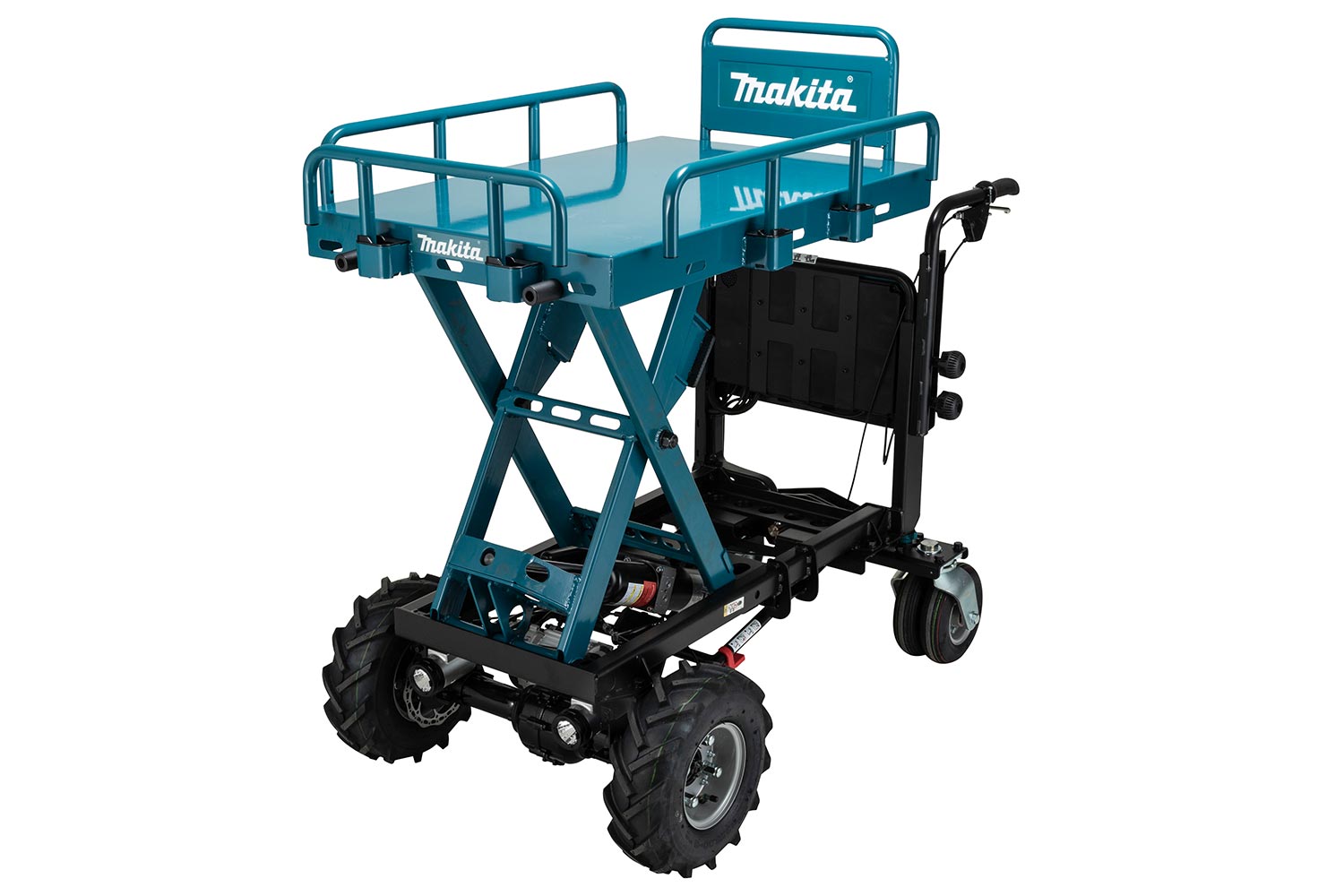 Makita 18Vx2 Brushless Material Handling, Hydraulic Flat bed