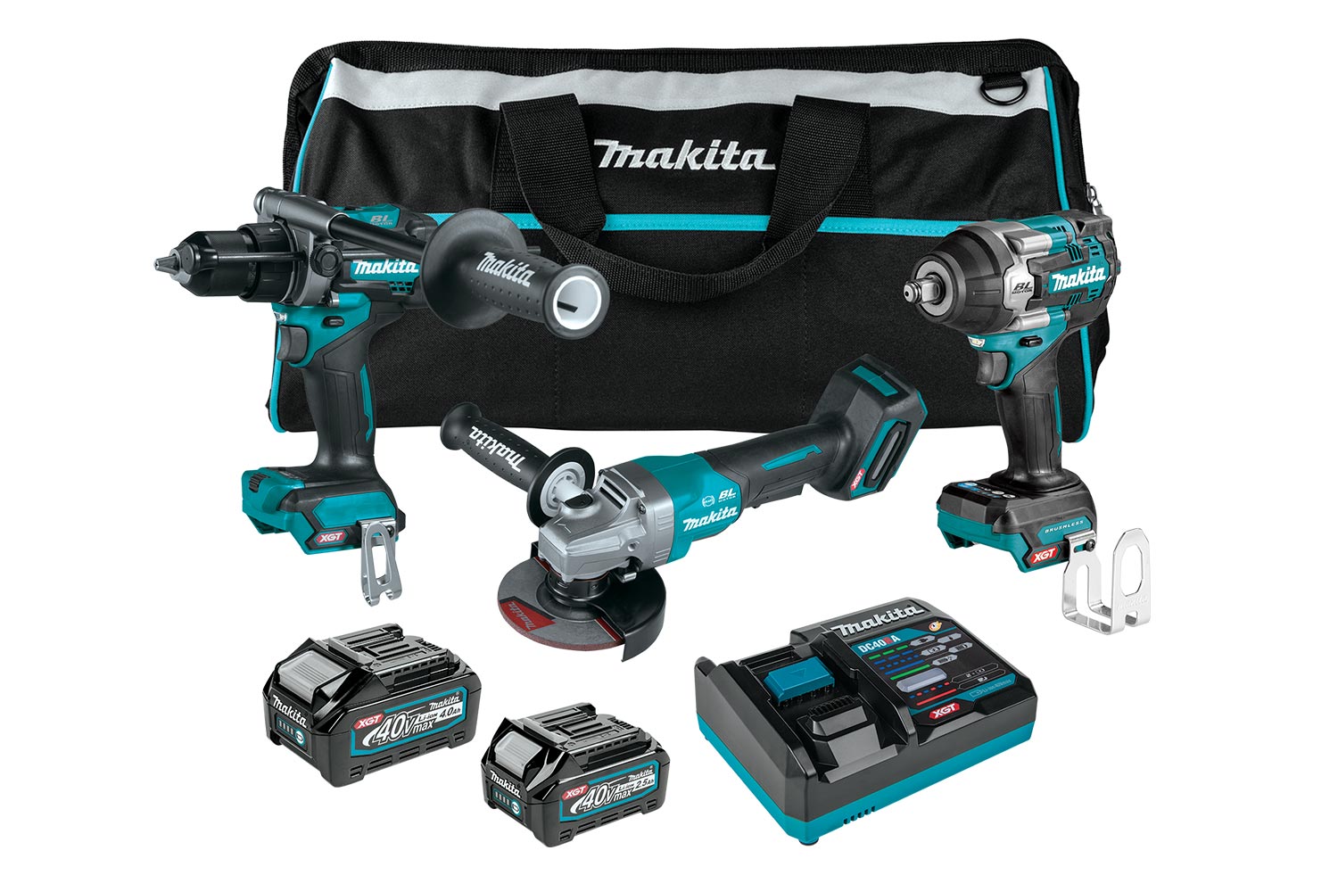 Makita 40Vmax Brushless 3-Pc. Combo (2.5Ah/ 4.0Ah) Kit