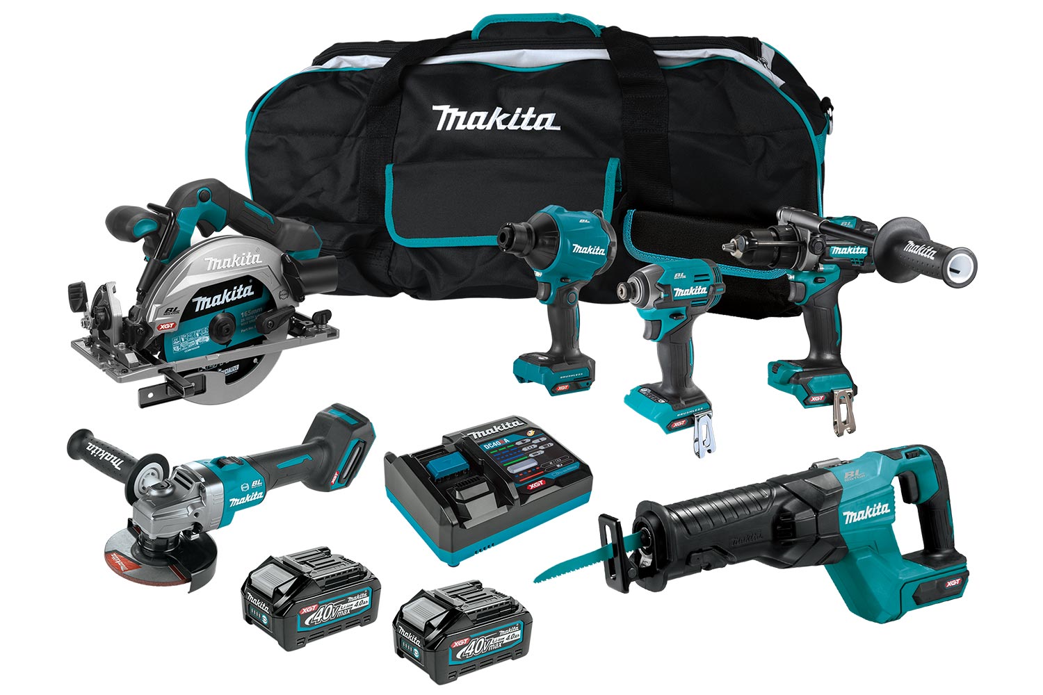 Makita 40V Max Brushless 6-Pc.Combo 4.0Ah Kit