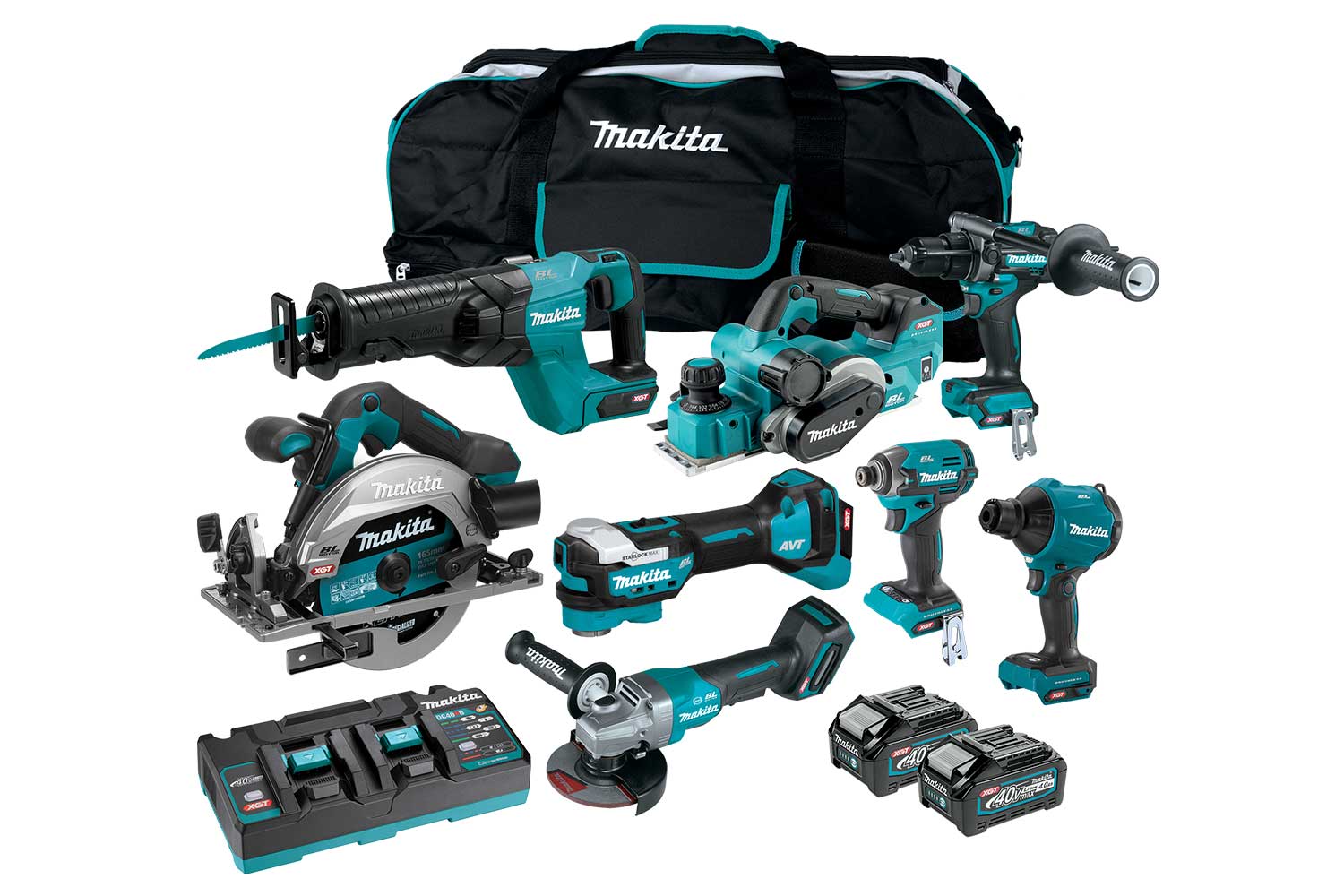 Makita 40V max XGT Brushless Cordless 8-Pc. Combo Kit 4.0Ah