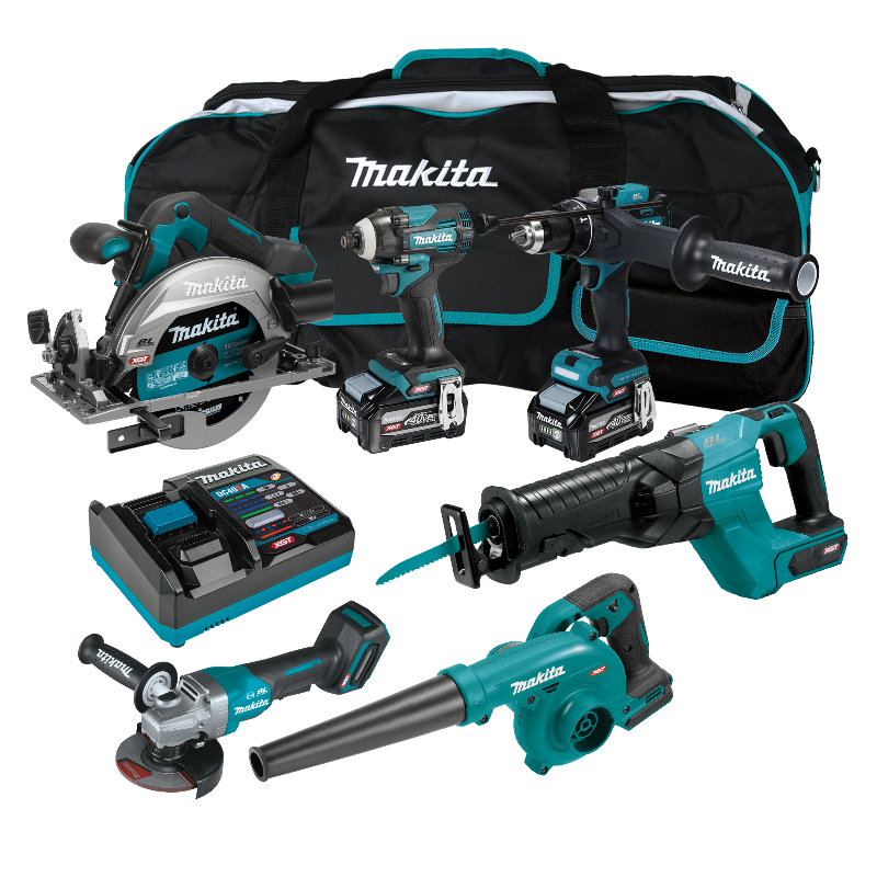 Makita XGT 6PC KIT GA013 2xBL4040F