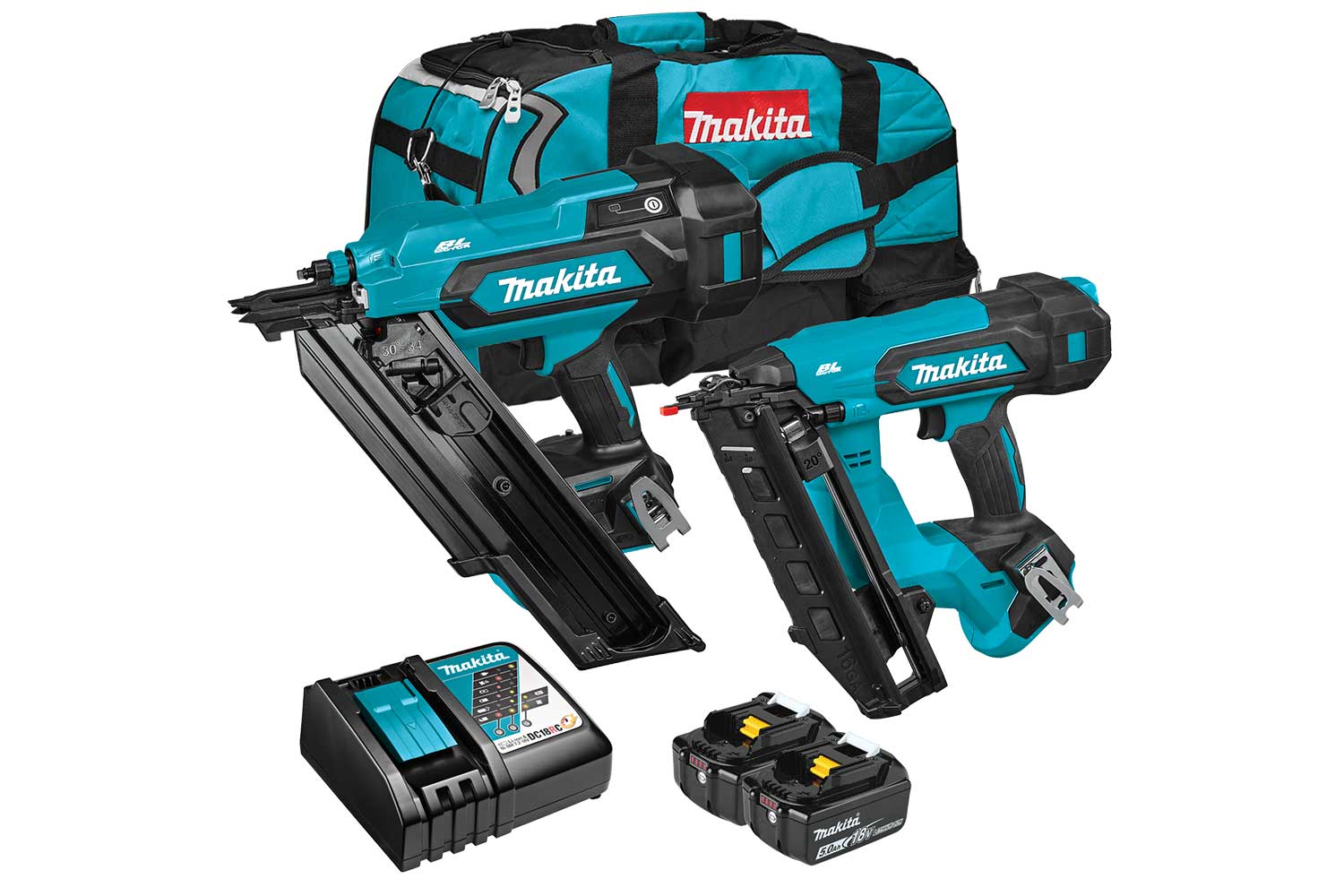 Makita 18V LXT Brushless Framing and Finishing Combo (5.0Ah) Kit