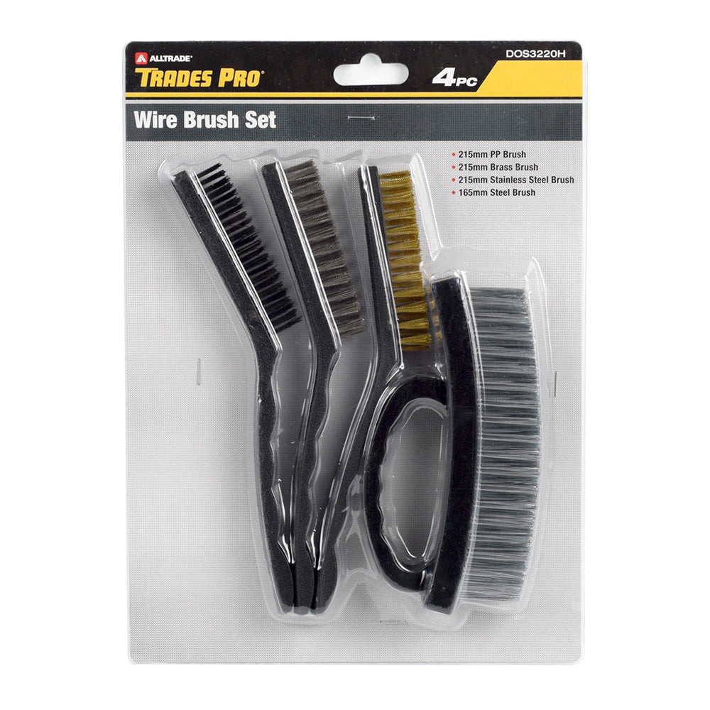 Trades Pro 4Pc Wire Brush Set