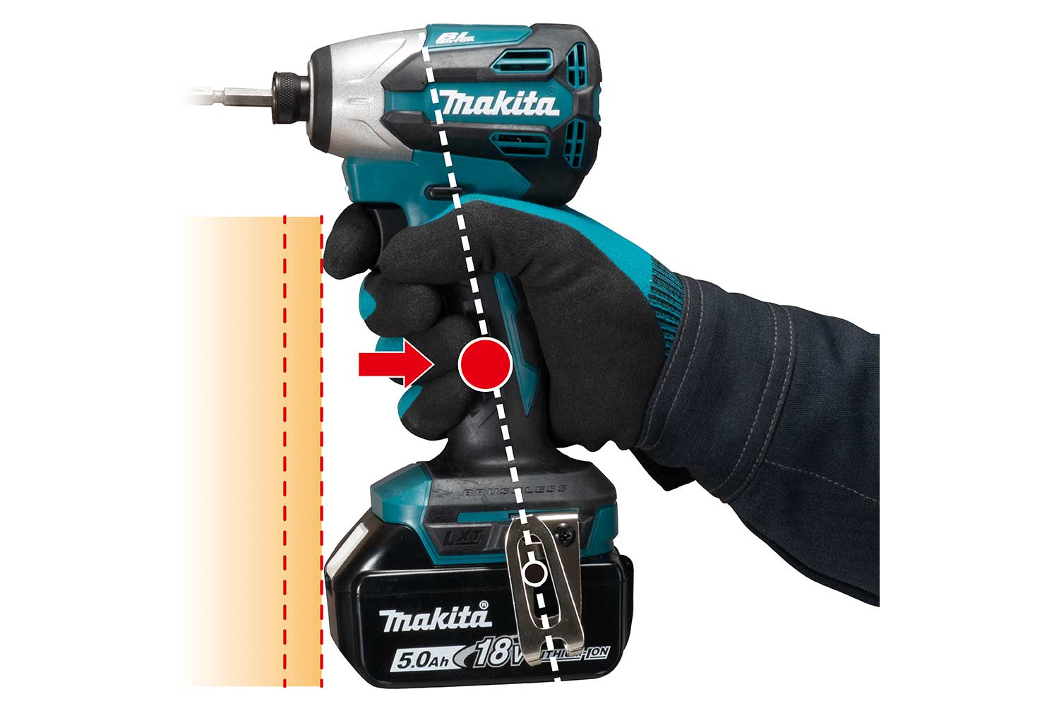 Makita 18V LXT Brushless Impact Driver 1x 5.0Ah Kit