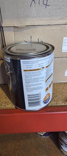 Damaged Tin Hammerite Hammered 750 mL Silver