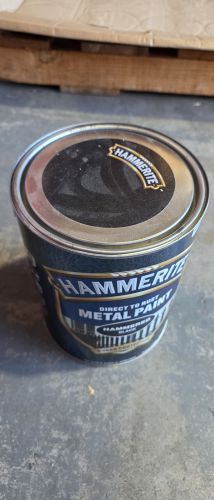 Damaged Tin Hammerite Hammered 5 L Black