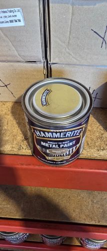 Damaged Tin Hammerite Smooth 250 mL Gold