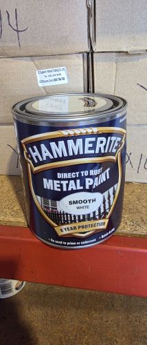 Damaged Tin Hammerite Smooth 750 mL White
