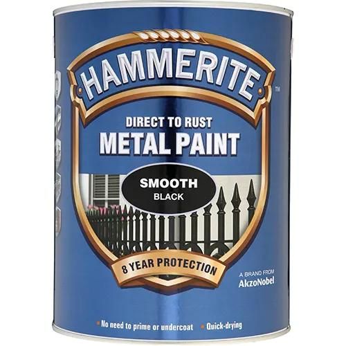 Damaged Tin Hammerite Smooth 5 L Black