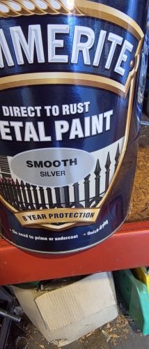 Damaged Tin Hammerite Smooth 5 L Silver