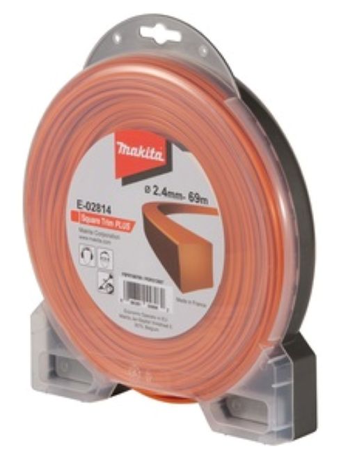 MAKITA NYLON LINE 2.4mm SQUARE 69M