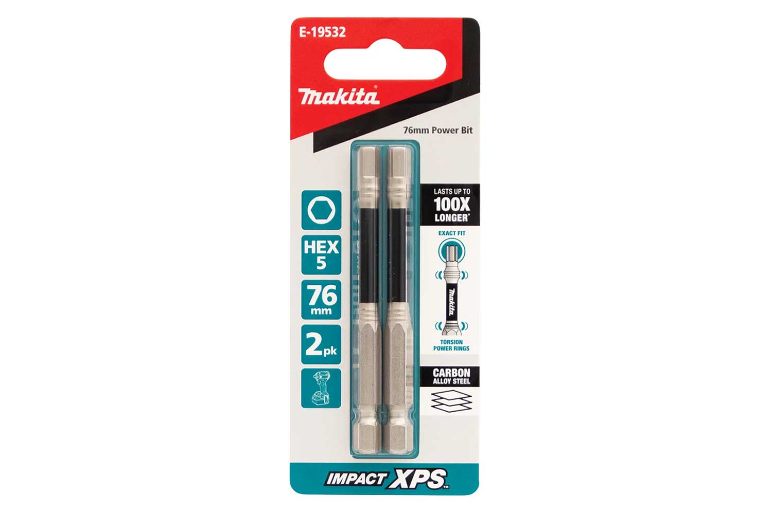 Makita IMPACT XPS Hex 8 x50mm 3PK