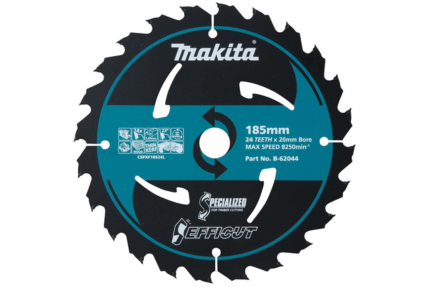 Makita EFFICUT 185mm 24T/45T Twin Pack