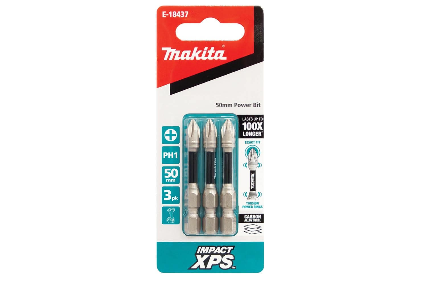 Makita IMPACT XPS PH-1 x 50mm 3PK