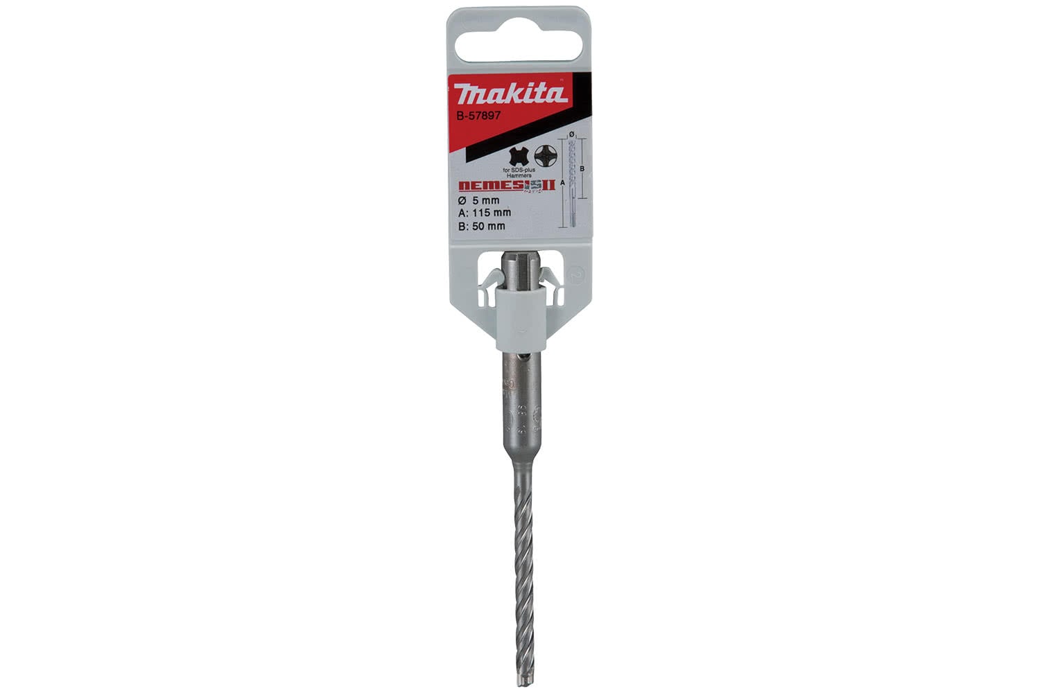 Makita B-60660 SDS-Plus-Bohrer – 2-Schneider, 3/8 Zoll X 30,5 Cm, Für Beton & Mauerwerk