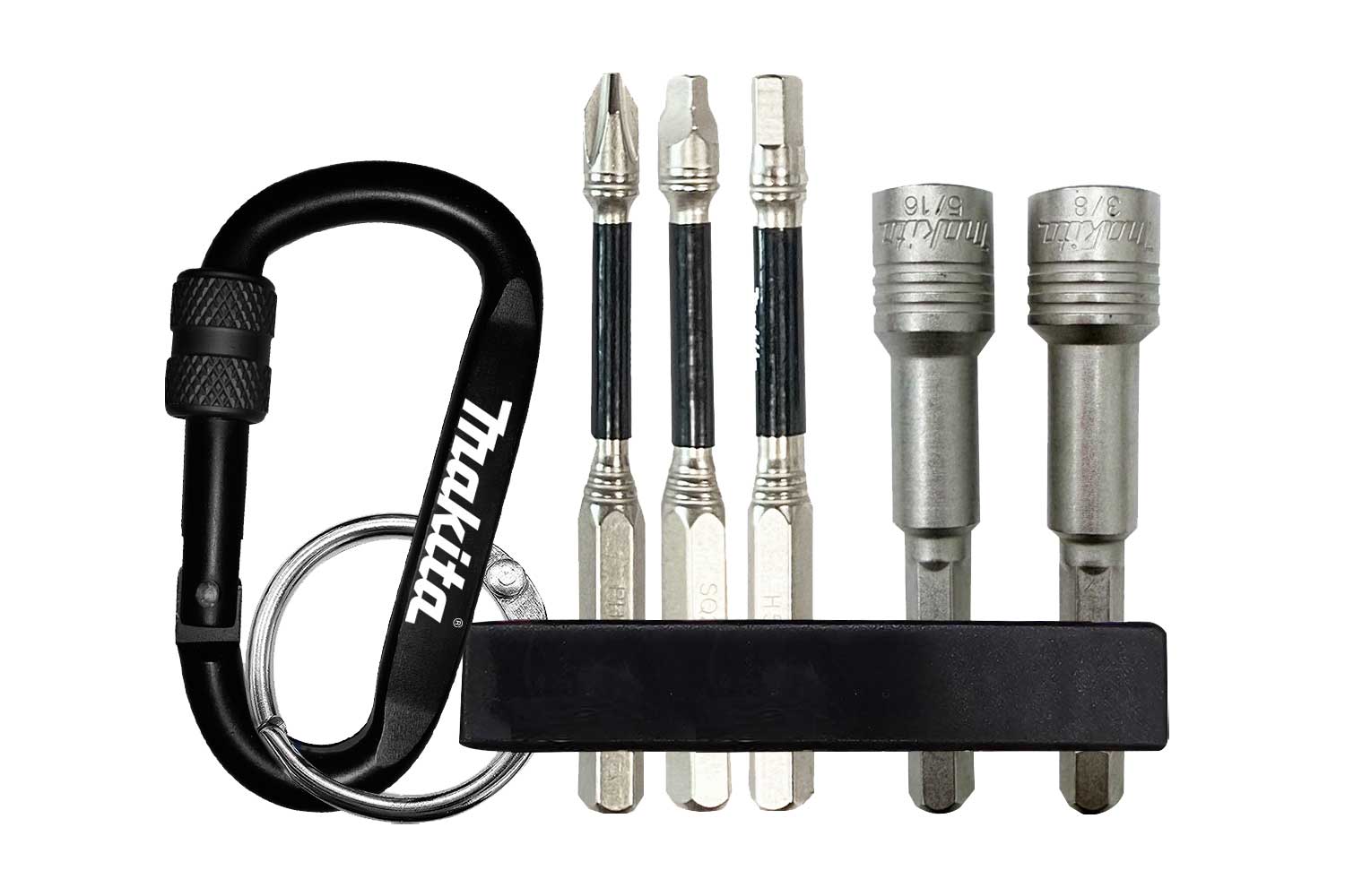 Makita Impact XPS Carabiner 5PC Assortment with 2x Nutsetters