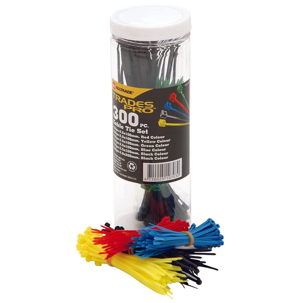 Trades Pro Assorted Cable Tie Set 300Pc