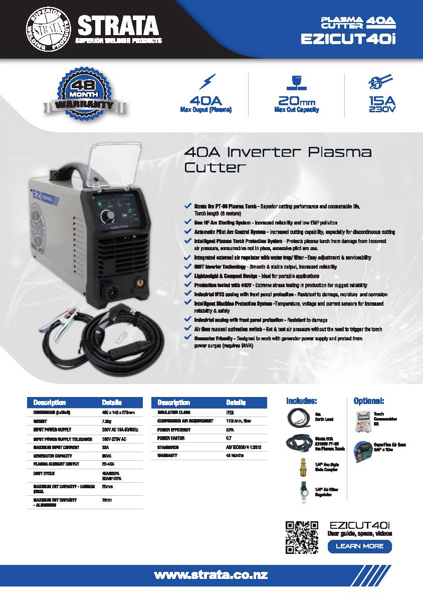 Strata 40A Inverter Plasma Cutter