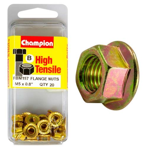 Champion Flange Nut M5 X 0.8 B - Gr8.8