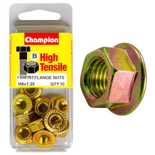 Champion Flange Nut M8 X 1.25 B - Gr8.8