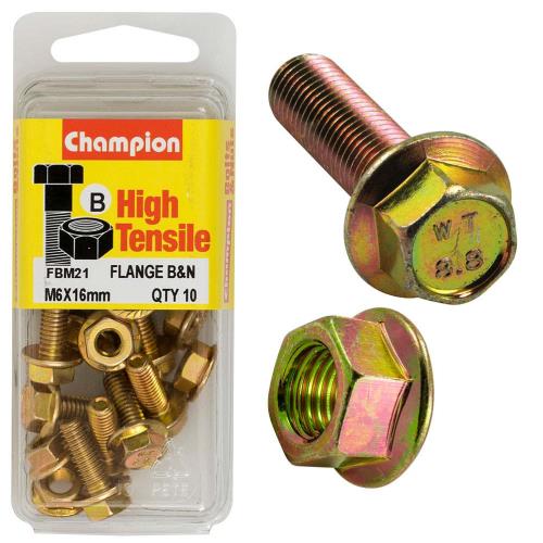 Champion Flange Bolt M6 X 16 B - Gr8.8