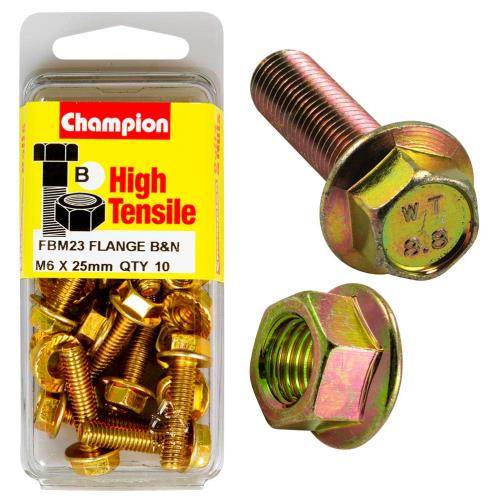 Champion Flange Bolt M6 X 25 B - Gr8.8