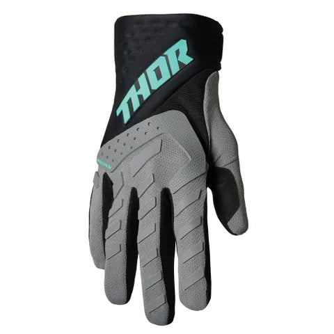 Glove S23 Thor Mx Spectrum Youth Grey/Black/Mint Large ##