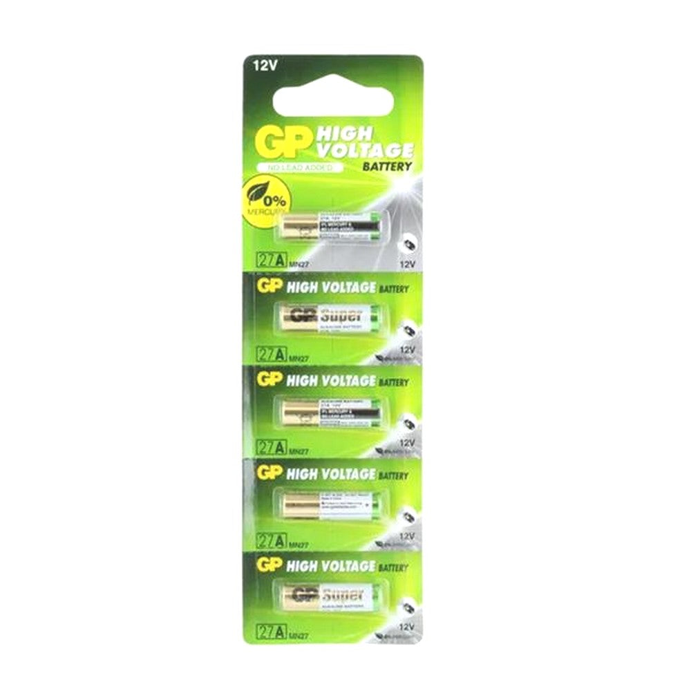 Maxell GP ALKALINE BATTERY A27 LR27A 12V 5 PACK