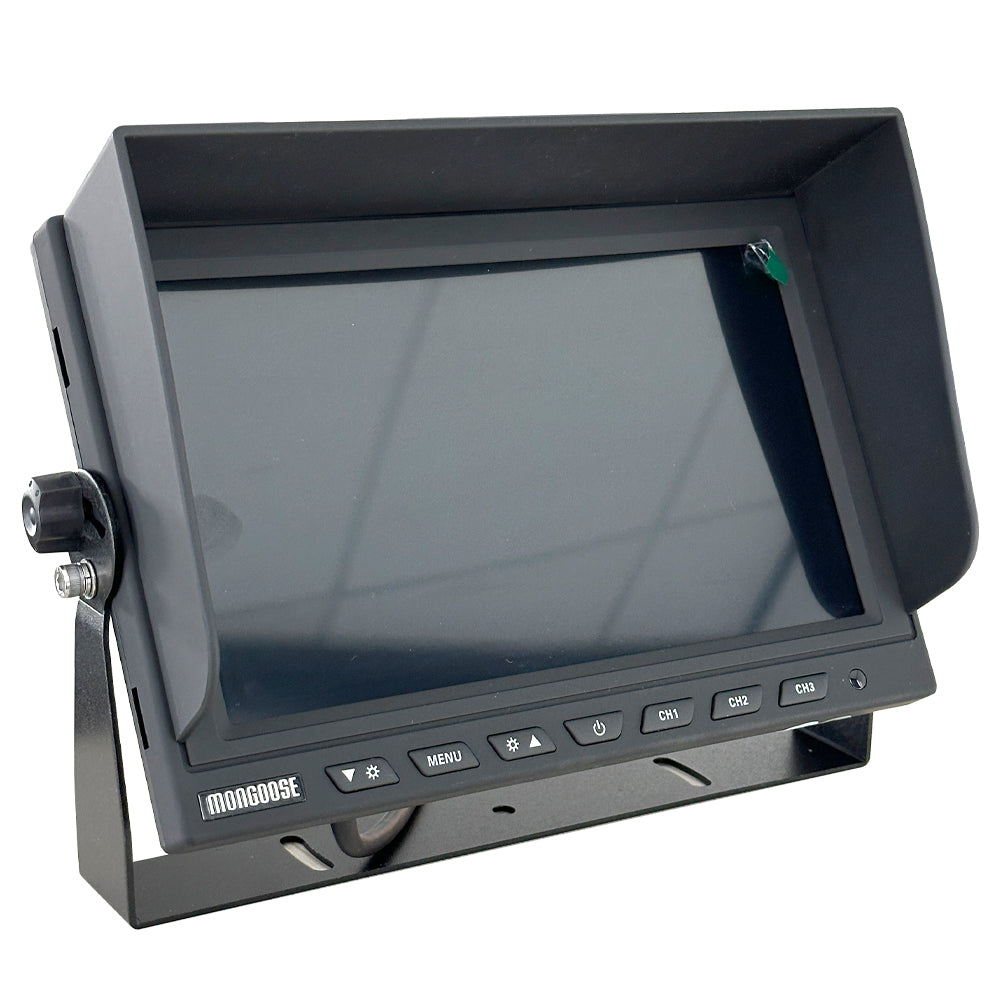 Mongoose 9 Inch Ahd 1080P - Rear View Monitor - 3 Camera Input