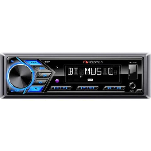 Nakamichi Car Stereo Head Unit 1 Din Usb Bluetooth Mechless